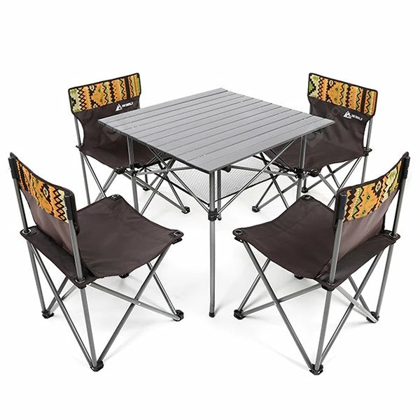 Hewolf 5pcs Set Camping Foldable Table And Chairs 9 Hewolf 5pcs Set Camping Foldable Table And Chairs