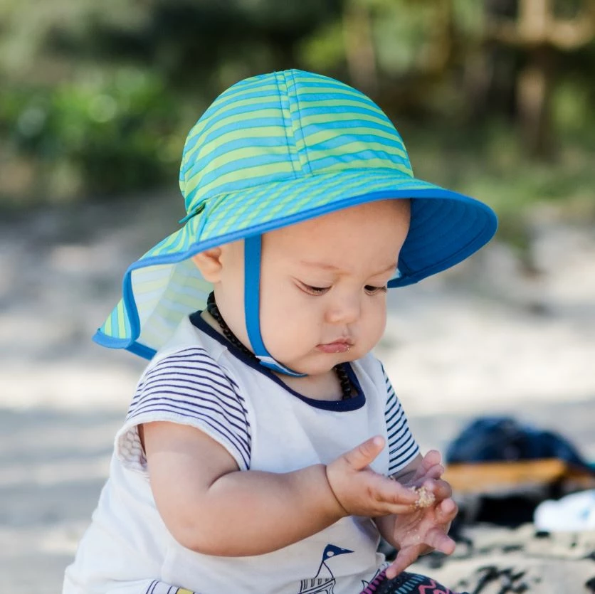 Sunday Afternoon Infant Sunsprout Hat Navy/White Stripe 7 Sunday Afternoon Infant Sunsprout Hat Navy/White Stripe