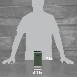 Stanley Adventure Shot Glass Set + Flask Hammertone Green