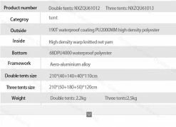 Mobi Garden Camping Tent 3P