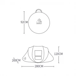 Hewolf Quick Tent 3-4 Person