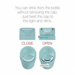 Peacock 0.30L Twist Lock Tumbler - Mint Blue