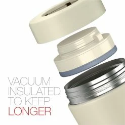 Peacock 0.50L Stylish Food Jar - Ivory