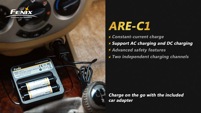 Fenix ARE-C1 18650 Battery Charger 8 Fenix ARE-C1 18650 Battery Charger