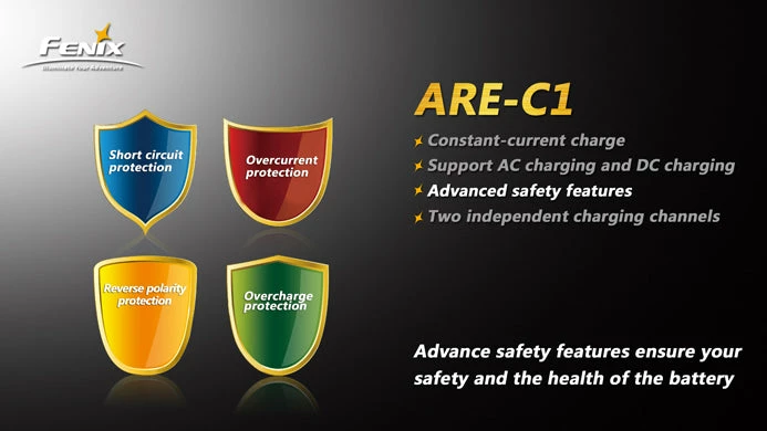 Fenix ARE-C1 18650 Battery Charger 7 Fenix ARE-C1 18650 Battery Charger