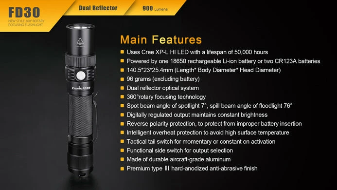 Fenix 360° Rotary Focusing Flashlight 7 Fenix 360° Rotary Focusing Flashlight
