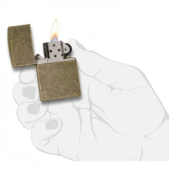 Zippo 201FB Antique Brass - Refillable Windproof Lighter 9 Zippo 201FB Antique Brass - Refillable Windproof Lighter
