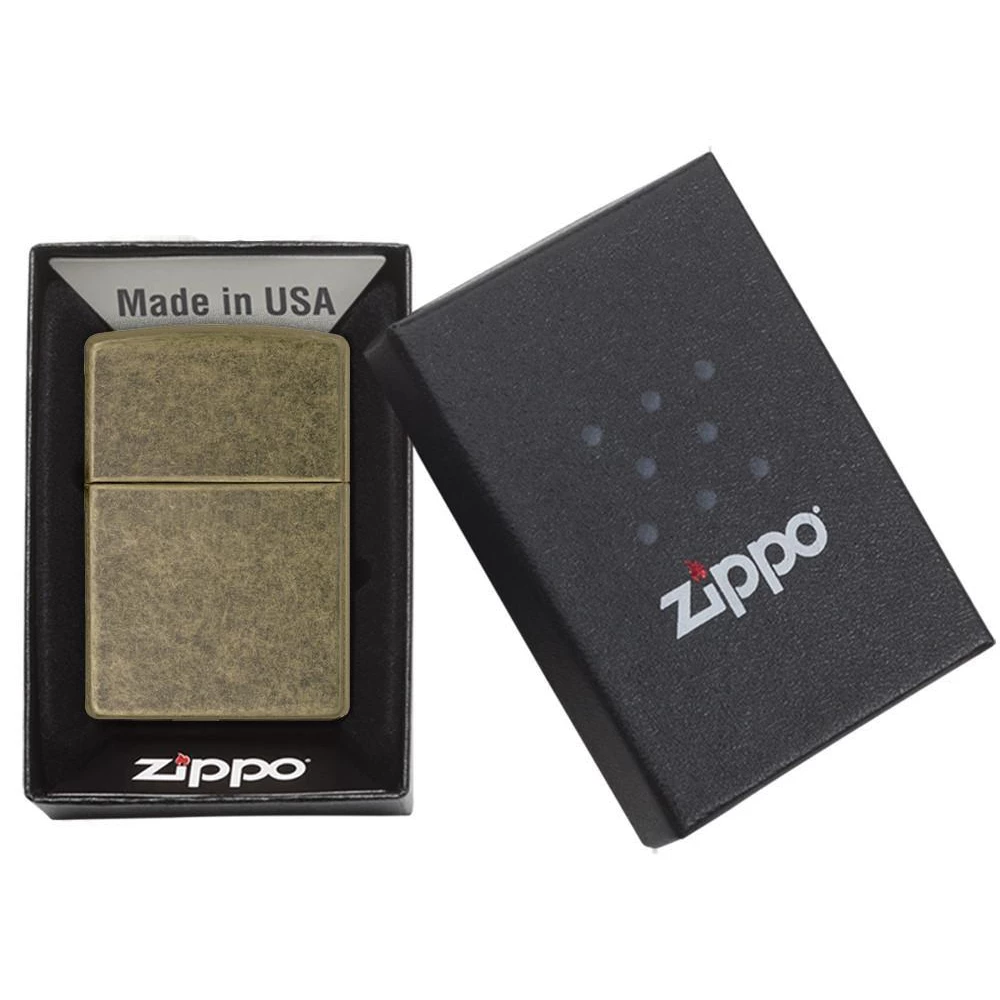 Zippo 201FB Antique Brass - Refillable Windproof Lighter 5 Zippo 201FB Antique Brass - Refillable Windproof Lighter