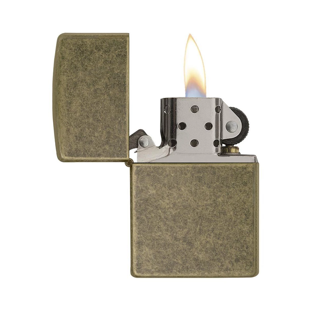 Zippo 201FB Antique Brass - Refillable Windproof Lighter 4 Zippo 201FB Antique Brass - Refillable Windproof Lighter