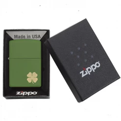 Zippo 228 Shamrock Refillable Windproof Lighter - 21032 8 Zippo 228 Shamrock Refillable Windproof Lighter - 21032