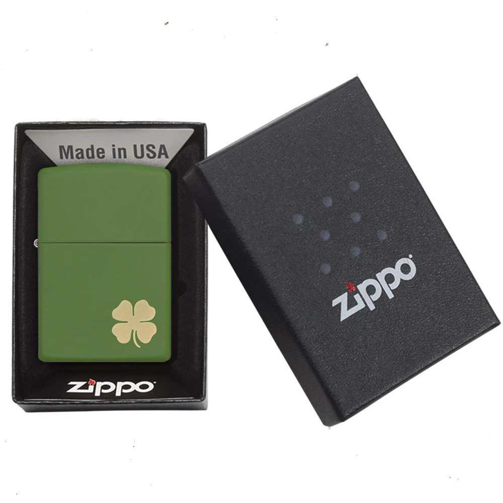 Zippo 228 Shamrock Refillable Windproof Lighter - 21032 5 Zippo 228 Shamrock Refillable Windproof Lighter - 21032