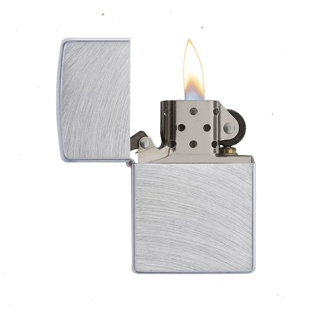 Zippo Regular Chrome Arch Refillable Windproof Lighter - 246487 4 Zippo Regular Chrome Arch Refillable Windproof Lighter - 246487
