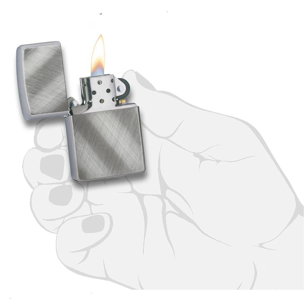Zippo Diagonal Weave Refillable Windproof Lighter - 28182 6 Zippo Diagonal Weave Refillable Windproof Lighter - 28182