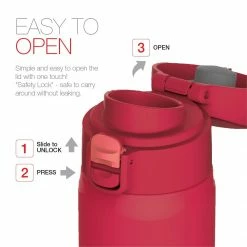 Peacock 0.70L Light Weight One Touch Bottle - Sky Blue