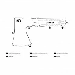 Gerber Pack Hatchet Flat Sage Green Stonewash 11 Gerber Pack Hatchet Flat Sage Green Stonewash