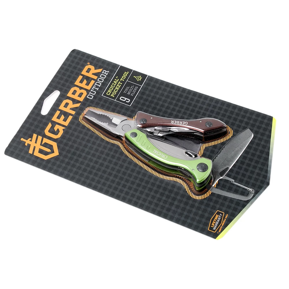 Gerber Multi Tool Crucial Tool Green 31-000238 9 Gerber Multi Tool Crucial Tool Green 31-000238