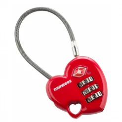 Munkees TSA Combination Heart Lock