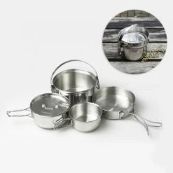 ACECAMP Ace Camp Stainless Steel Cooking Set