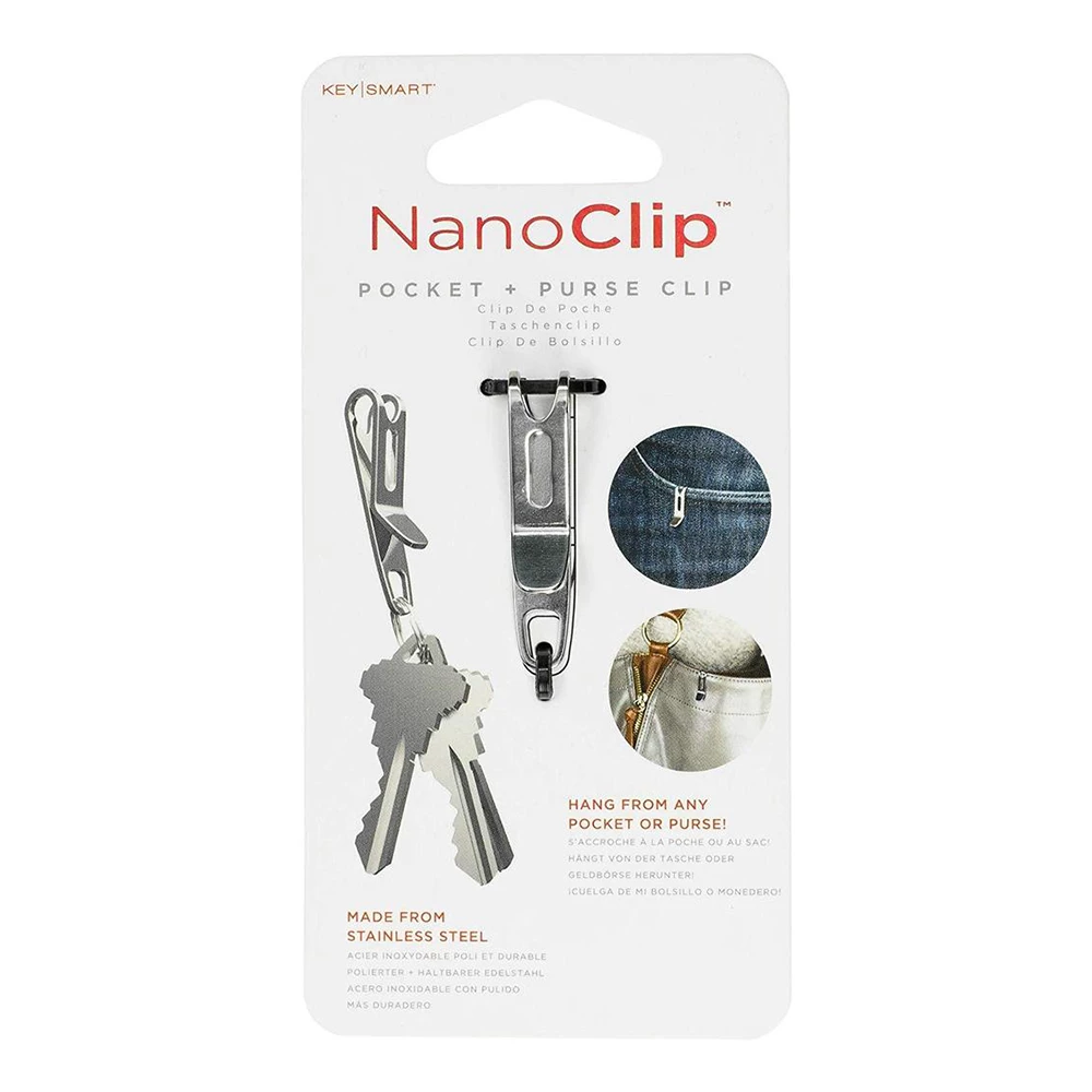 Keysmart Nano Clip Stainless Steel 6 Keysmart Nano Clip Stainless Steel