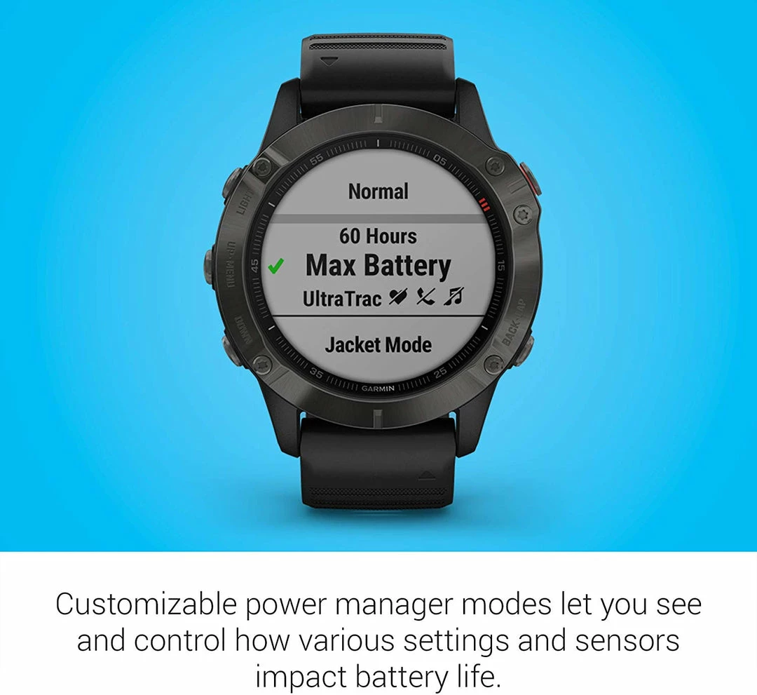 Garmin Fenix 6 GPS Watch - Sapphire Grey 7 Garmin Fenix 6 GPS Watch - Sapphire Grey