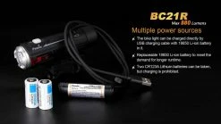 Fenix BC21R USB Rechargable Bicycle Light 880 Lumens