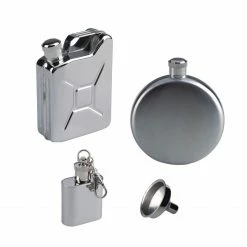 ACECAMP Ace Camp Stainless Steel Flask Gas Can Shape 9 ACECAMP Ace Camp Stainless Steel Flask Gas Can Shape