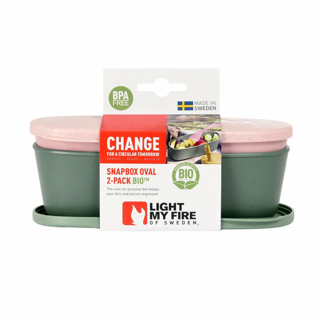 Light My Fire SnapBox Oval BIO 2-pack - Sandygreen/dustypink 4 Light My Fire SnapBox Oval BIO 2-pack - Sandygreen/dustypink