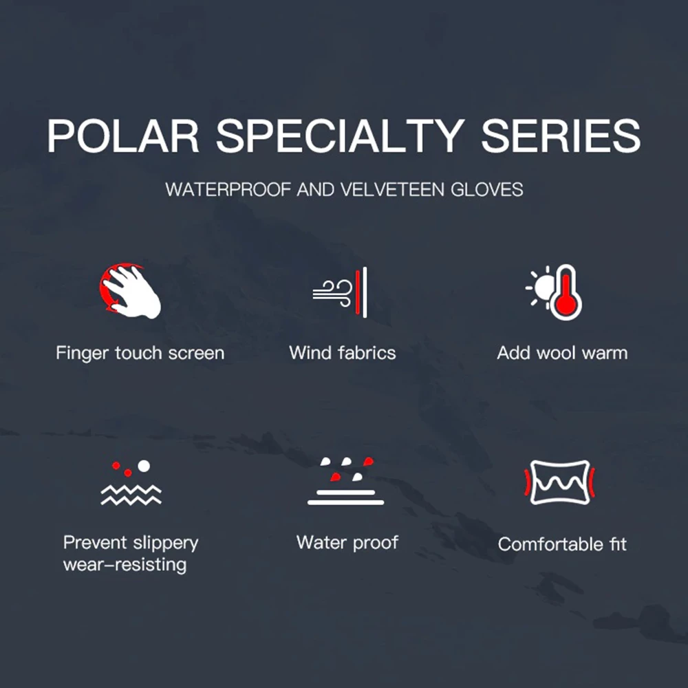 MONTANIC Kyncilor Windproof Non-stick Waterproof Touch Screen Glove Headwear 12 MONTANIC Kyncilor Windproof Non-stick Waterproof Touch Screen Glove Headwear