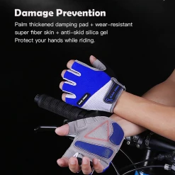MONTANIC Kyncilor Open Finger Cycling Gloves Anti-slip Gel Cycling Gloves Anti-slip Shockproof Mountain Road Sports Gloves