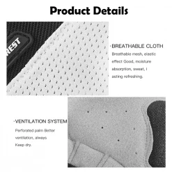 MONTANIC Kyncilor Open Finger Cycling Gloves Anti-slip Gel Cycling Gloves Anti-slip Shockproof Mountain Road Sports Gloves