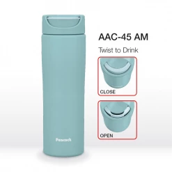 Peacock 0.45L Twist Lock Tumbler - Mint Blue