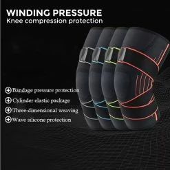 MONTANIC Elastic Knee Guard Knee Support Protector Knee Pad 24 MONTANIC Elastic Knee Guard Knee Support Protector Knee Pad