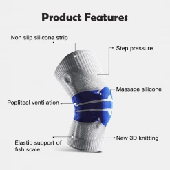 MONTANIC Breathable Knee Guard Protector Sport Support Brace Pad Silicon