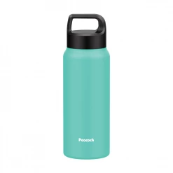 Peacock 0.60L Handle Lid Bottle - Green