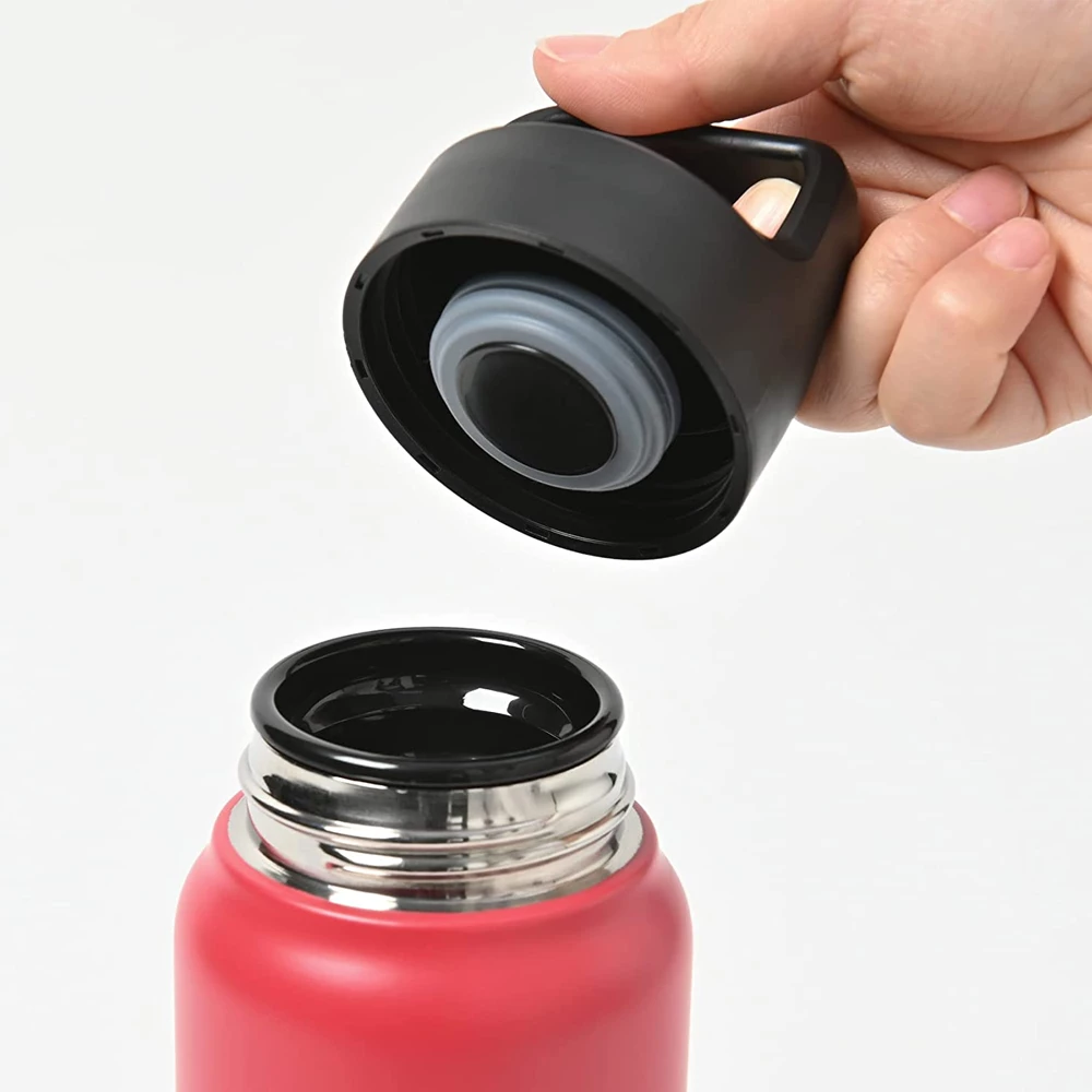 Peacock 0.60L Handle Lid Bottle - Red 5 Peacock 0.60L Handle Lid Bottle - Red