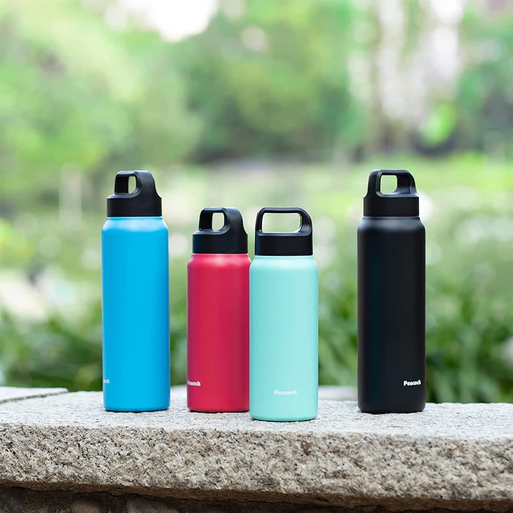 Peacock 0.80L Handle Lid Bottle - Black 10 Peacock 0.80L Handle Lid Bottle - Black