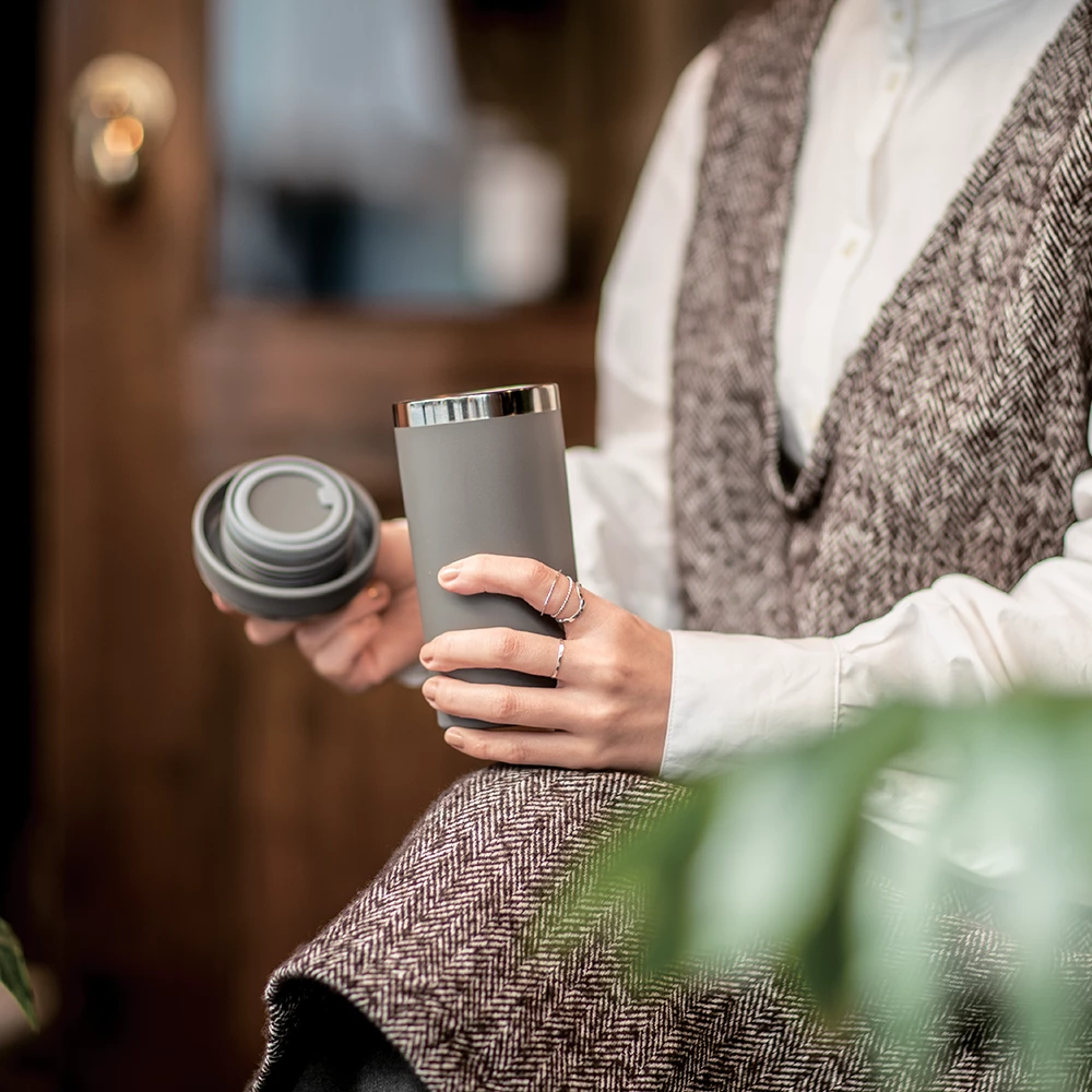 Peacock 0.50L Lifestyle Twist Cap Tumbler With Handle - Straight Gray 8 Peacock 0.50L Lifestyle Twist Cap Tumbler With Handle - Straight Gray