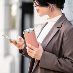 Peacock 0.40L Lifestyle Twist Cap Tumbler With Handle - Snow White