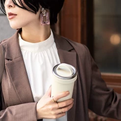 Peacock 0.40L Lifestyle Twist Cap Tumbler With Handle - Straight Gray