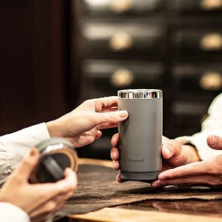 Peacock 0.40L Lifestyle Twist Cap Tumbler With Handle - Straight Gray