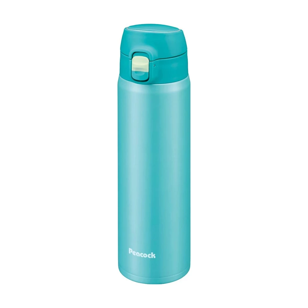 Peacock 0.55L Light Weight One Touch Bottle - Sky Blue 3 Peacock 0.55L Light Weight One Touch Bottle - Sky Blue