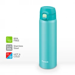 Peacock 0.55L Light Weight One Touch Bottle - Black 10 Peacock 0.55L Light Weight One Touch Bottle - Black