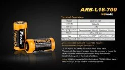 Fenix ARB-L16-700 16340 Battery