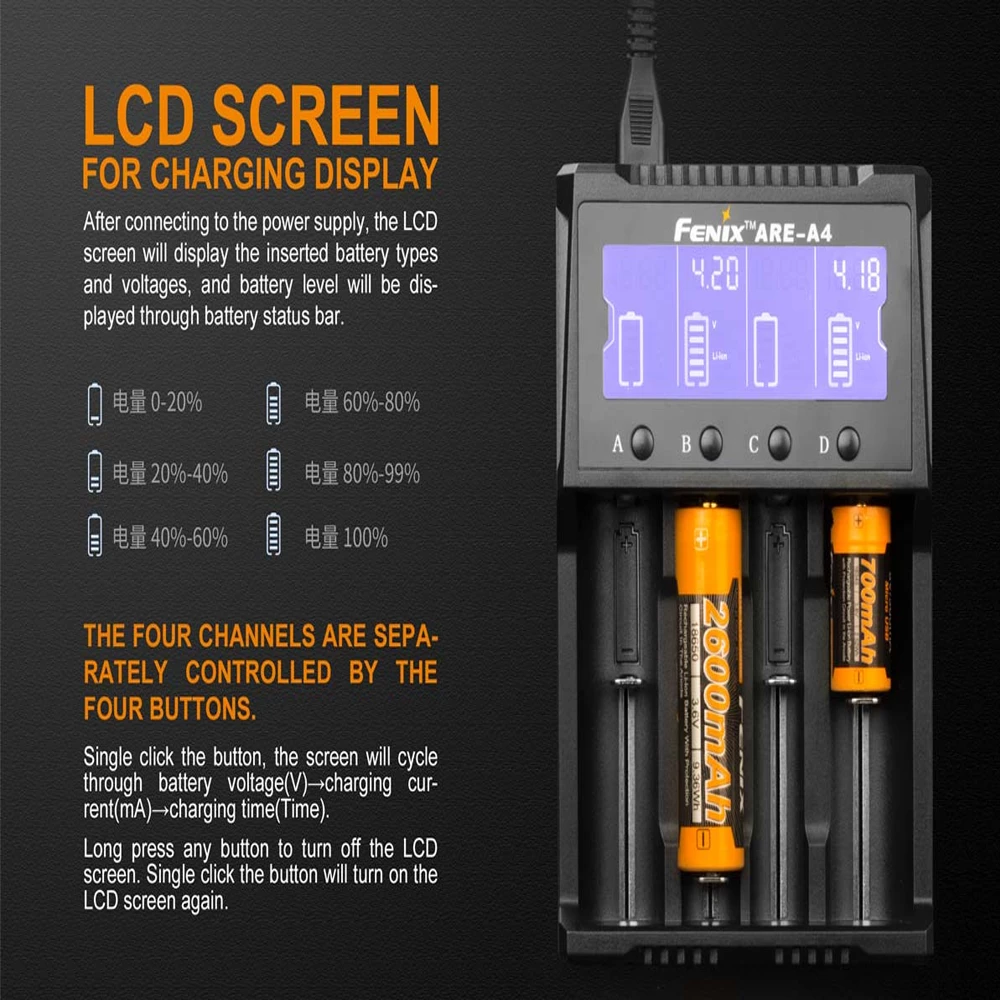 Fenix ARE-A4 Battery Charger 7 Fenix ARE-A4 Battery Charger