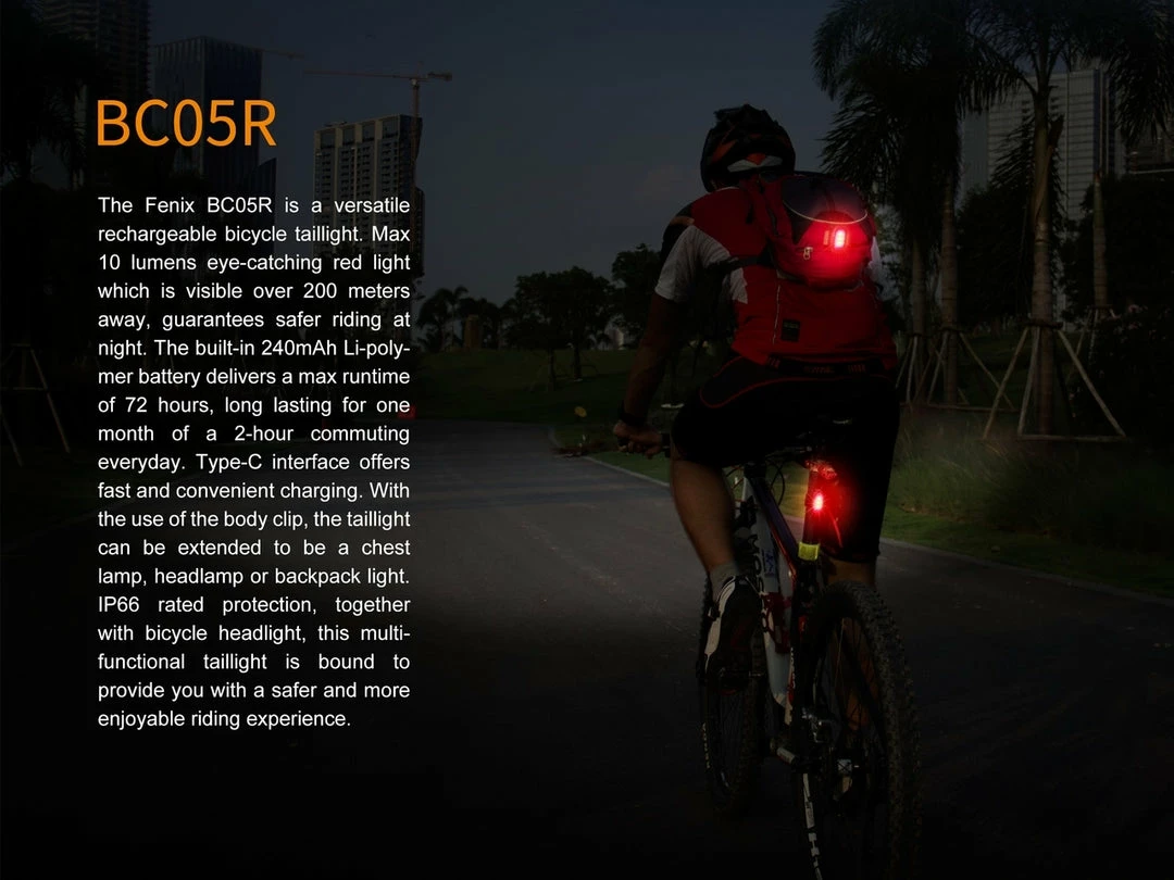 Fenix BCO5R Multifunctional Rechargable Bicycle Tail Light 4 Fenix BCO5R Multifunctional Rechargable Bicycle Tail Light