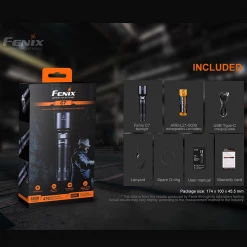 Fenix C7 Luminus SST70 Cool White LED Flashlight - Black