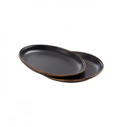 Barebones Enamel Salad Plate - Set Of 2