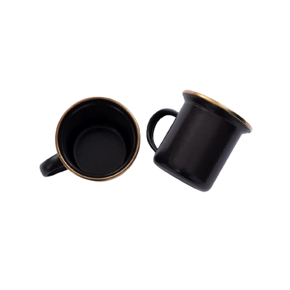 Barebones Enamel Espresso Cup - Set Of 2 10 Barebones Enamel Espresso Cup - Set Of 2