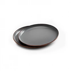Barebones Enamel Salad Plate - Set Of 2