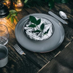 Barebones Enamel Salad Plate - Set Of 2